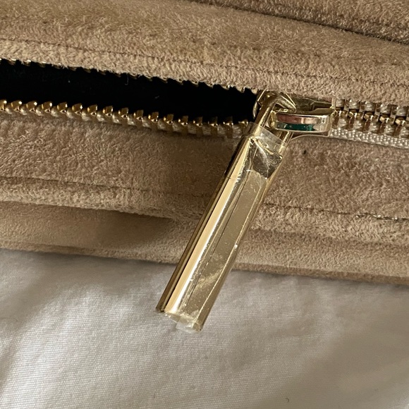 Reiss Goatskin Suede Foldover Twist Detail Clutch Bag - Picture 11 of 16